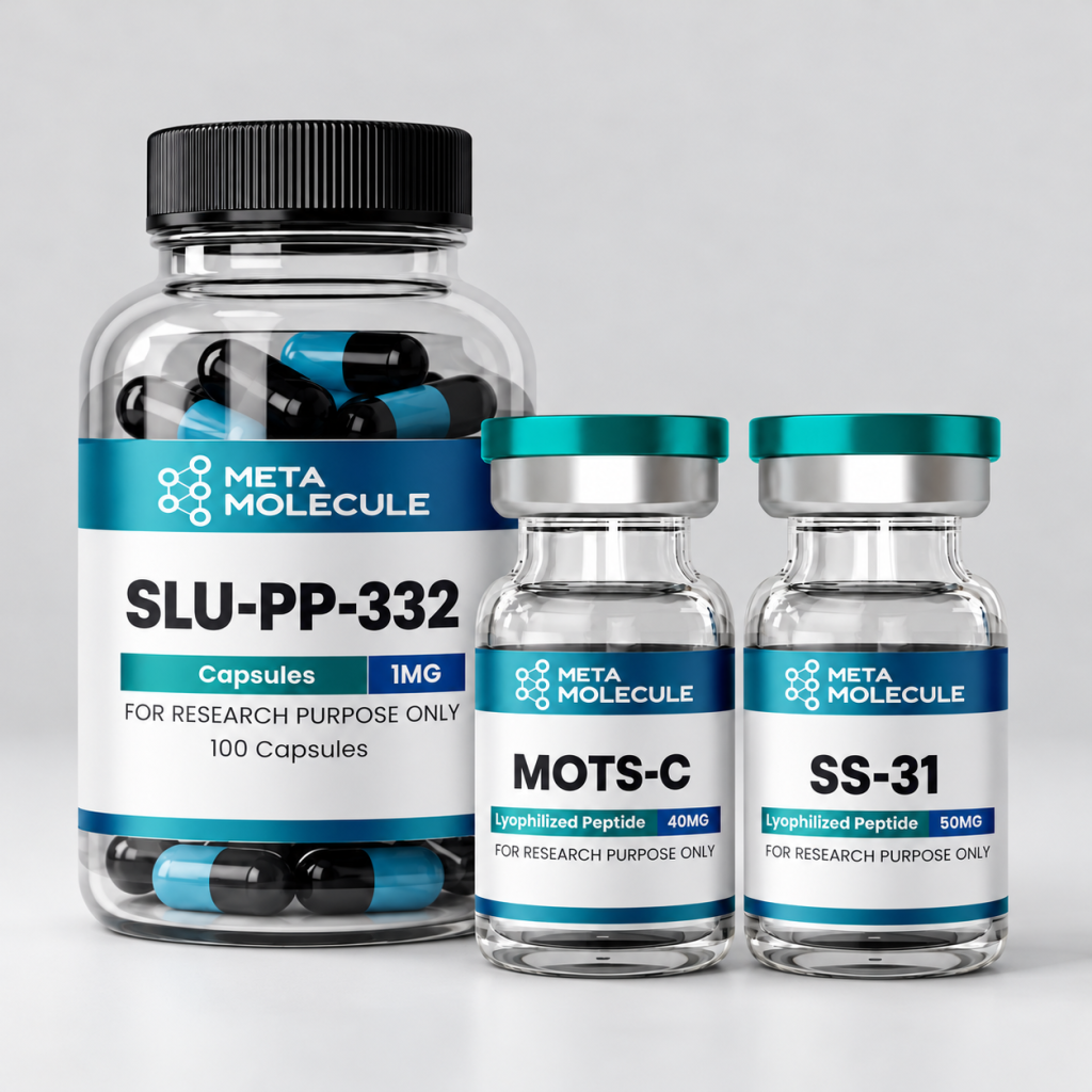Meta Molecule MOTS-C 40 mg, SLU-PP-332 1 mg 100 capsules and SS-31 50 mg bundle